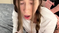 Russian blonde amateur fingering herself on live webcam