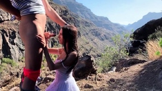 Hot Public Fuck with a Stunning Latina on a Mountain Date