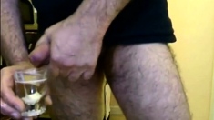 Silver Daddy Bear Jacking His Hard Cock