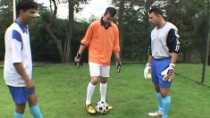 Latino soccer players go balls deep down throats and assholes